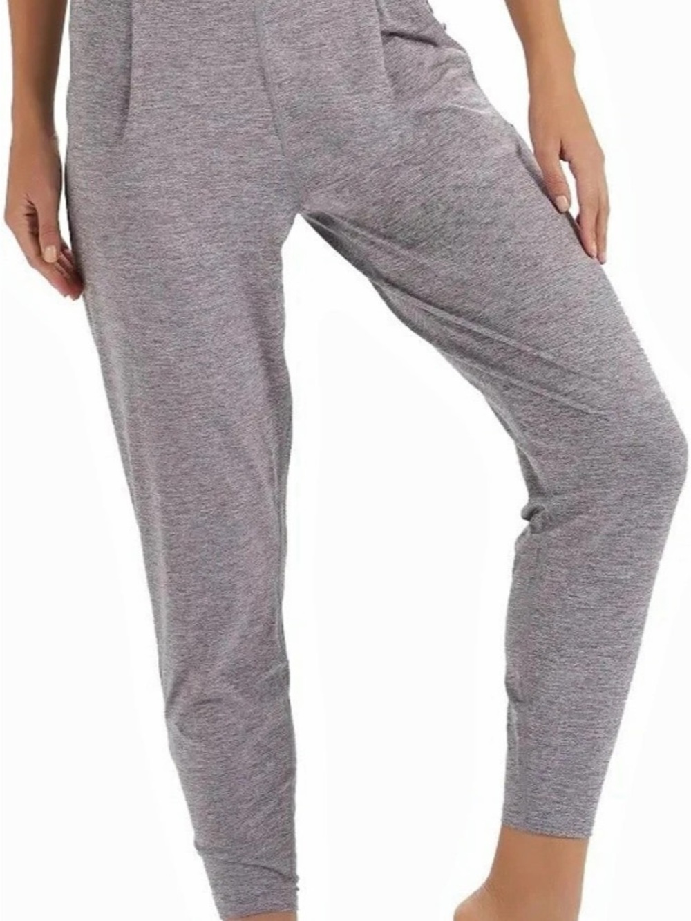 Vuori Women's Lux At Ease Harem Jogger Pants – Heather Grey – Size Medium (M)
